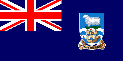 Nacionalais karogs, Folklanda (Malvinas) salas