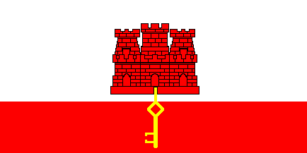 Nacionalais karogs, Gibraltārs