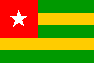Nacionalais karogs, Togo
