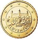 10 cents (other side, country Slovakia) 0.1