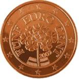 5 cents (other side, country Austria) 0.05