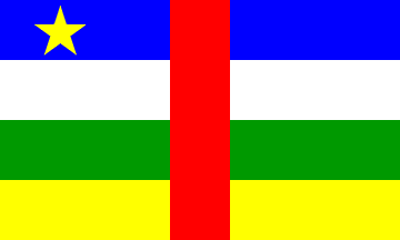 Nacionalais karogs, Centrālāfrikas Republika