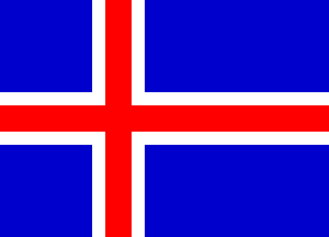 Nacionalais karogs, Islande