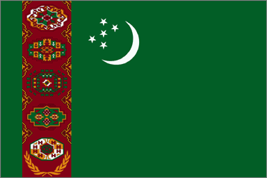 Nacionalais karogs, Turkmenistāna